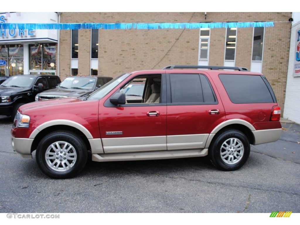 Redfire Metallic 2008 Ford Expedition Eddie Bauer 4x4 Exterior Photo #56576880