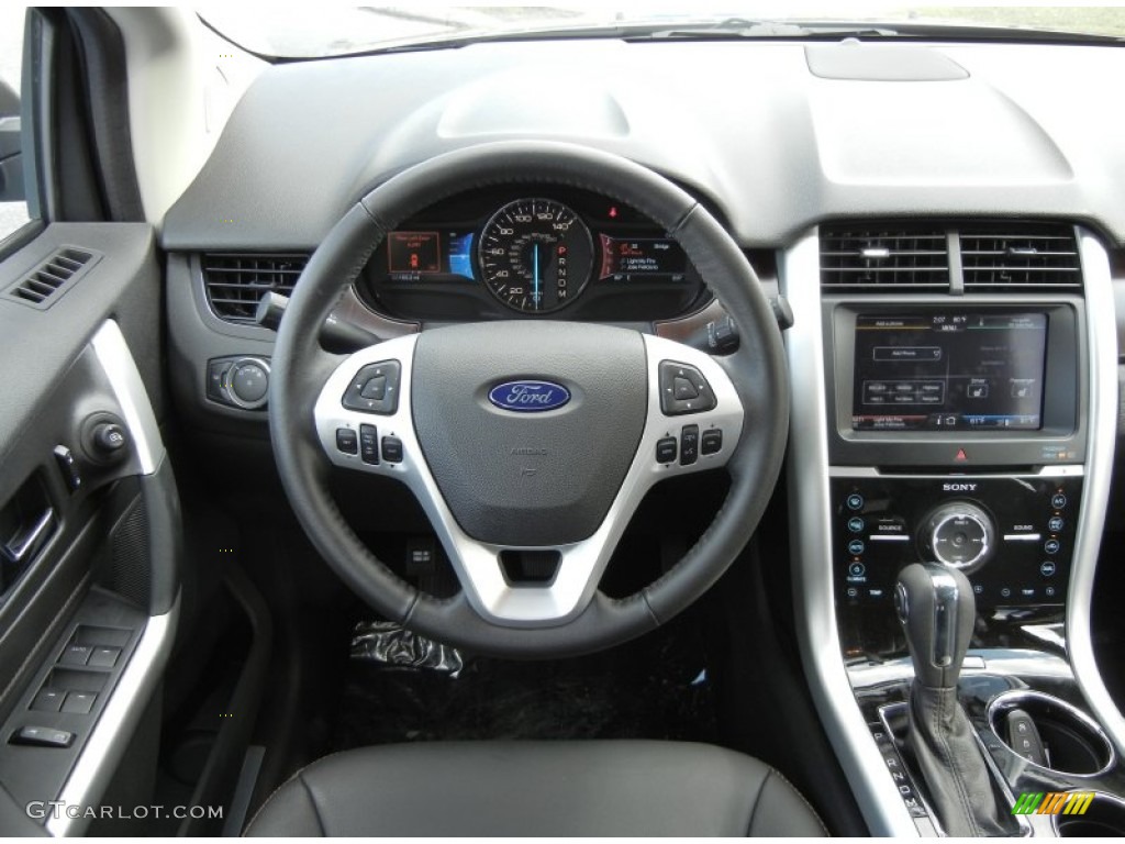 2012 Ford Edge Limited Charcoal Black Dashboard Photo #56578386