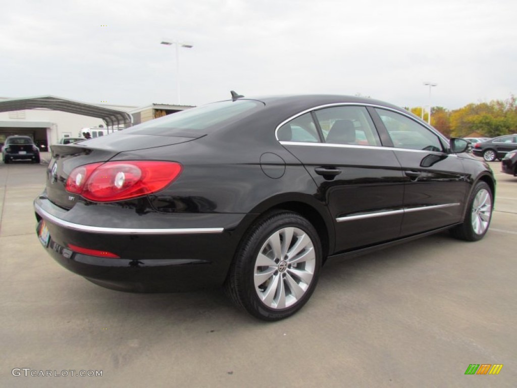 2012 CC Sport - Deep Black Metallic / Black/Cornsilk Beige photo #2