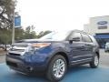 2012 Dark Pearl Blue Metallic Ford Explorer XLT  photo #1