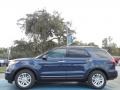 2012 Dark Pearl Blue Metallic Ford Explorer XLT  photo #2
