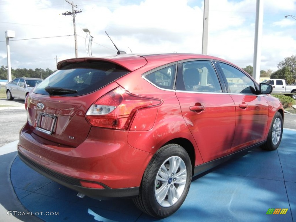 2012 Focus SEL 5-Door - Red Candy Metallic / Charcoal Black photo #3