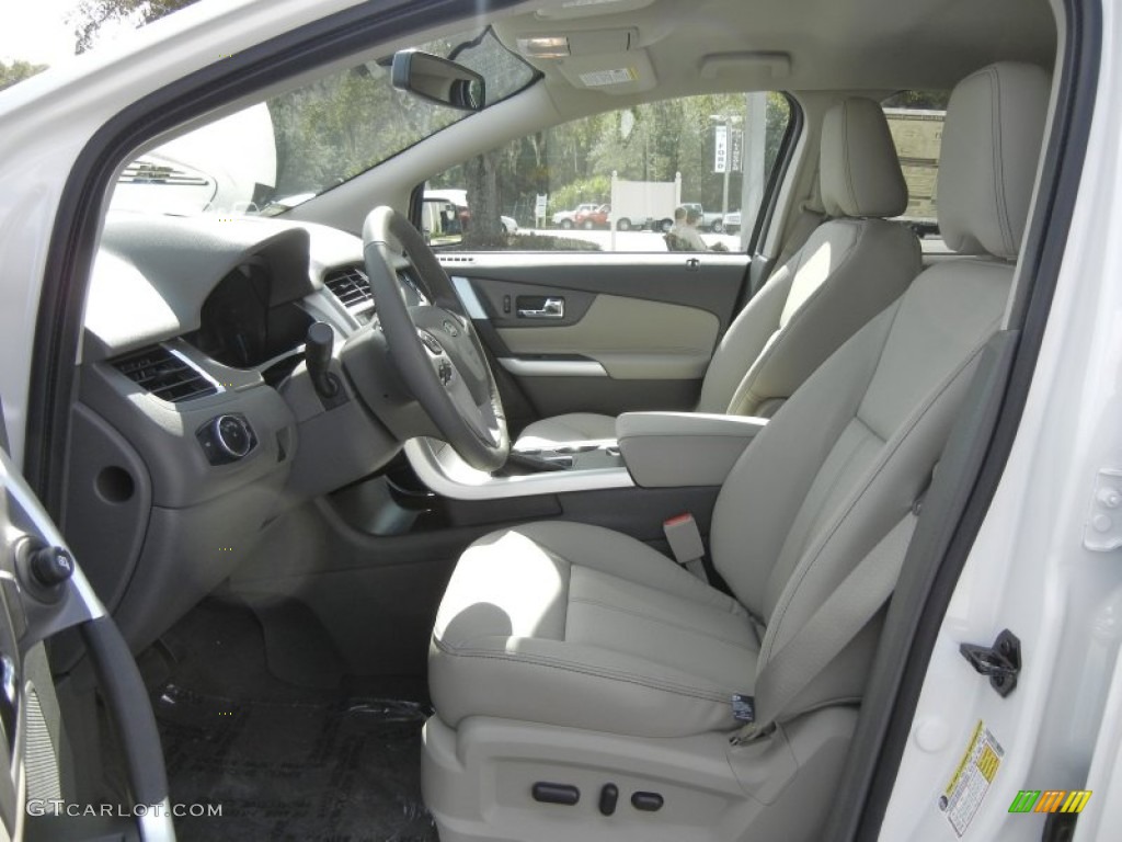 2012 Edge SEL EcoBoost - White Platinum Metallic Tri-Coat / Medium Light Stone photo #5