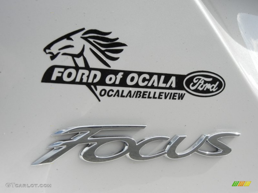 2012 Focus SEL 5-Door - White Platinum Tricoat Metallic / Stone photo #4