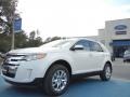 2012 White Platinum Metallic Tri-Coat Ford Edge Limited  photo #1