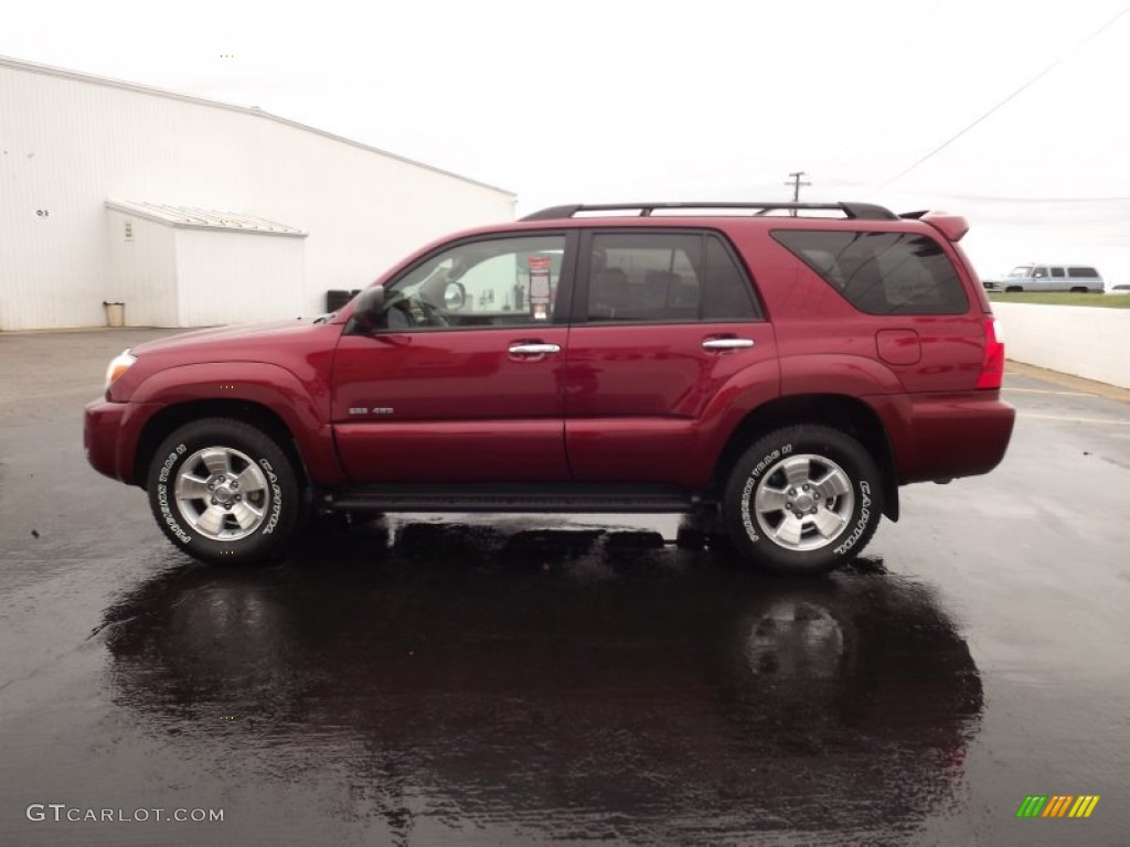 2007 4Runner SR5 4x4 - Salsa Red Pearl / Taupe photo #4