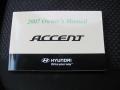 Books/Manuals of 2007 Accent SE Coupe
