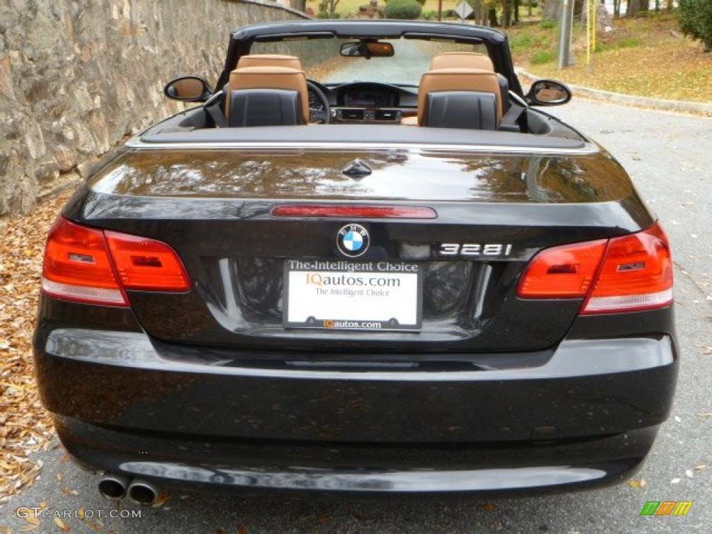 2008 3 Series 328i Convertible - Black Sapphire Metallic / Saddle Brown/Black photo #3