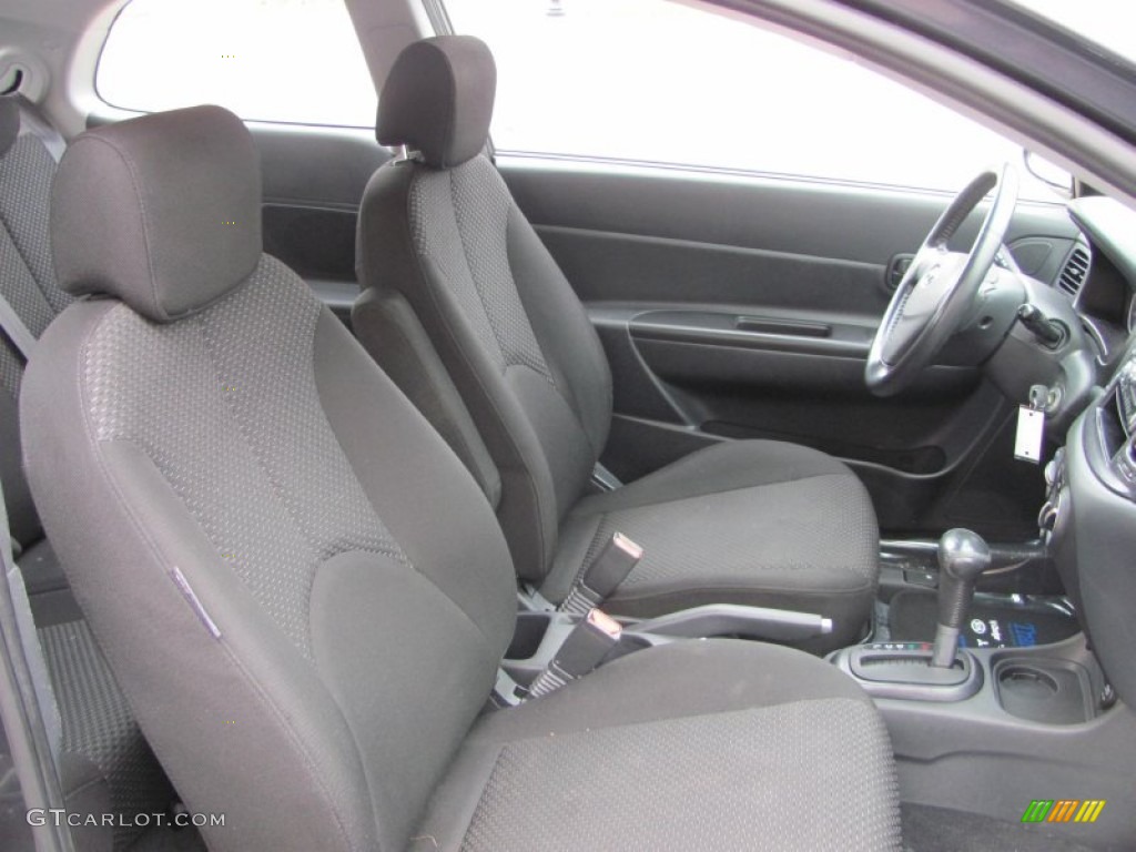 Black Interior 2007 Hyundai Accent SE Coupe Photo #56580497