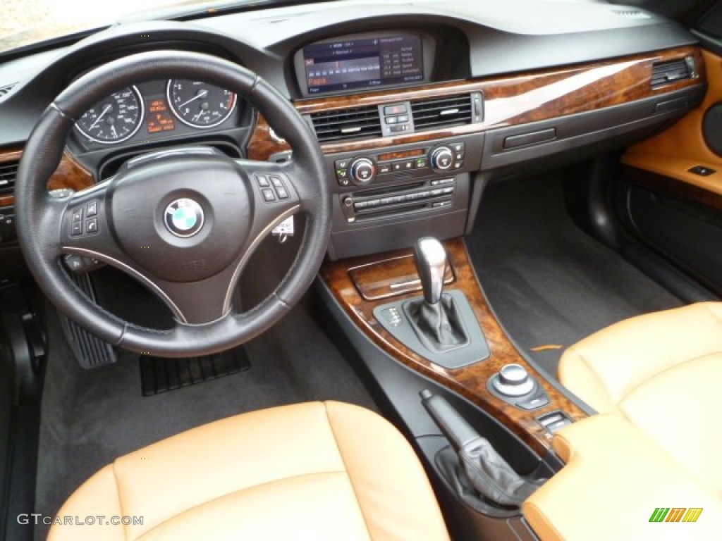 2008 BMW 3 Series 328i Convertible Saddle Brown/Black Dashboard Photo #56580537