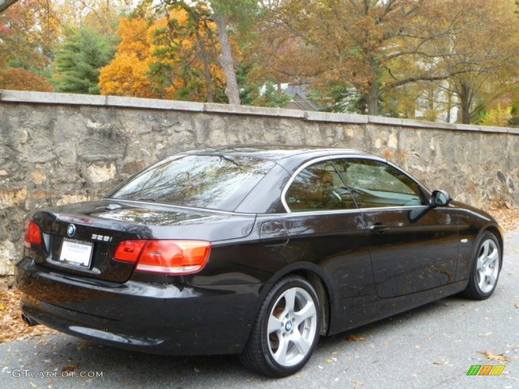 2008 3 Series 328i Convertible - Black Sapphire Metallic / Saddle Brown/Black photo #11