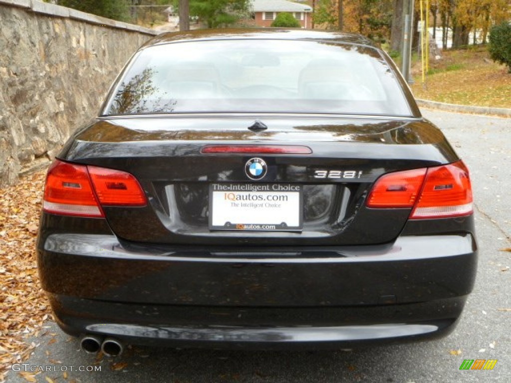 2008 3 Series 328i Convertible - Black Sapphire Metallic / Saddle Brown/Black photo #12