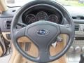 Beige 2005 Subaru Forester 2.5 XS L.L.Bean Edition Steering Wheel