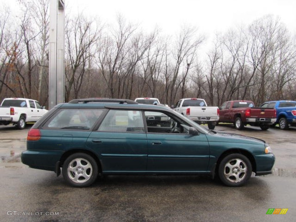 1999 Legacy L Wagon - Spruce Green Pearl / Gray photo #5