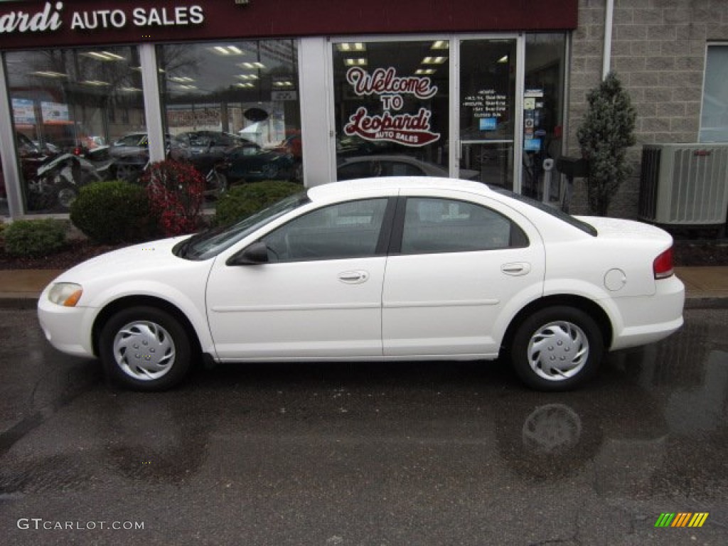 2002 Sebring LX Sedan - Stone White / Dark Slate Gray photo #2