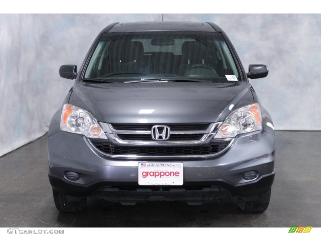 2010 CR-V EX AWD - Polished Metal Metallic / Black photo #2