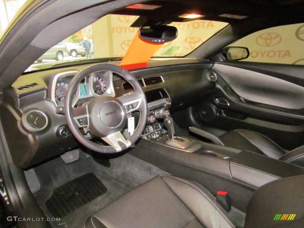 Black Interior 2010 Chevrolet Camaro SS Coupe Photo #56583878