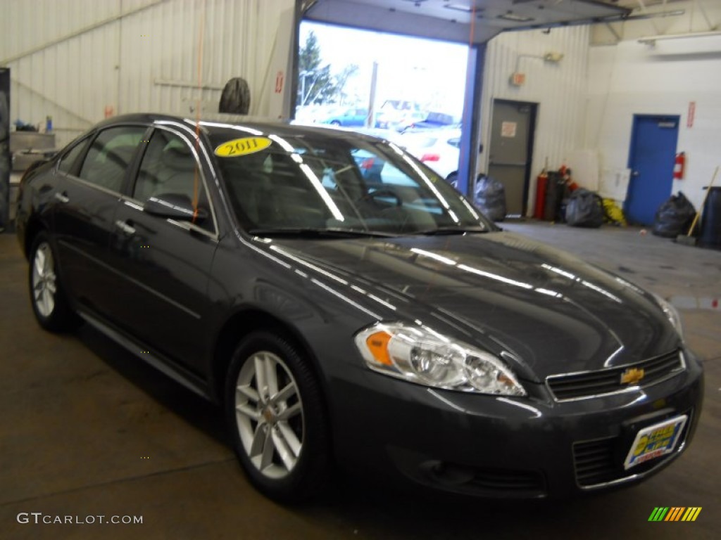 2011 Impala LTZ - Cyber Gray Metallic / Gray photo #24