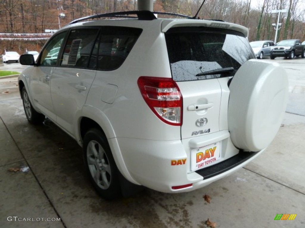 2011 RAV4 V6 Limited 4WD - Blizzard White Pearl / Ash photo #4