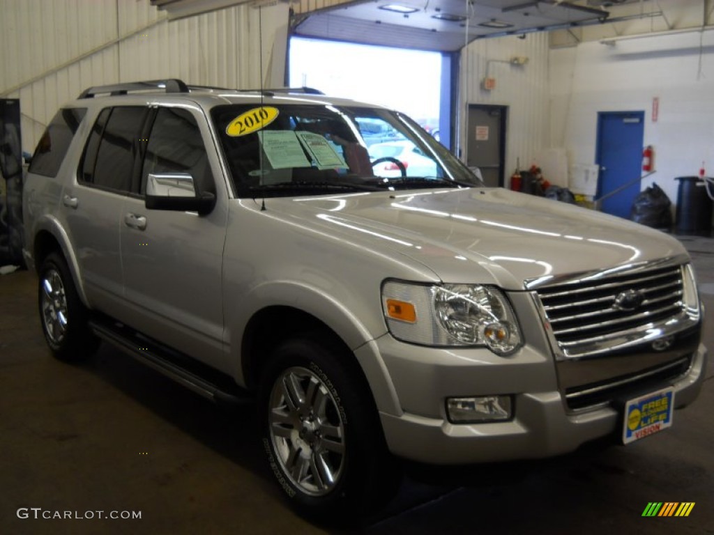 2010 Explorer Limited 4x4 - Brilliant Silver Metallic / Black photo #25