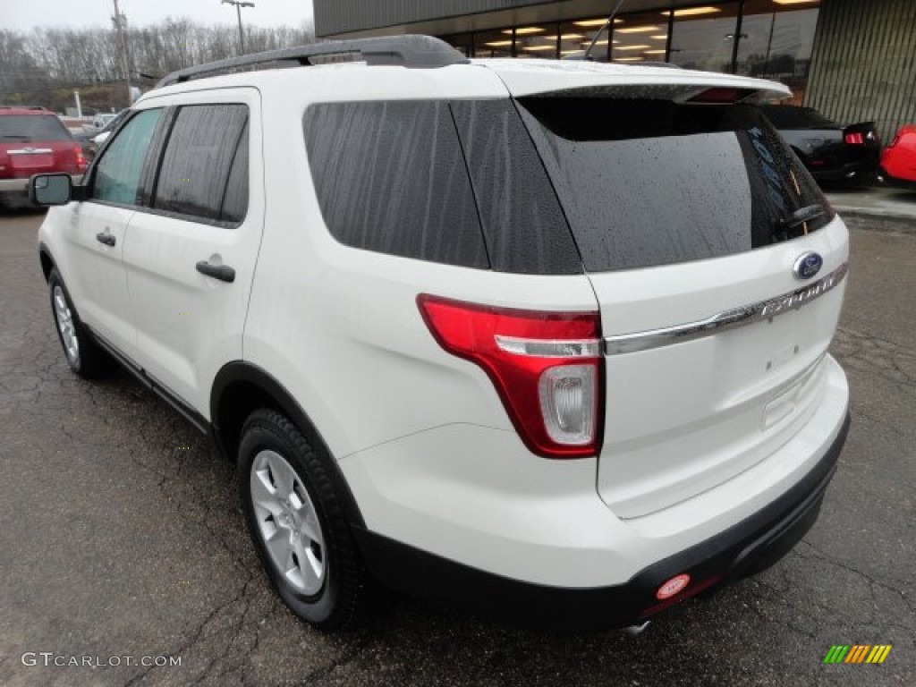 2011 Explorer FWD - White Suede / Medium Light Stone photo #2