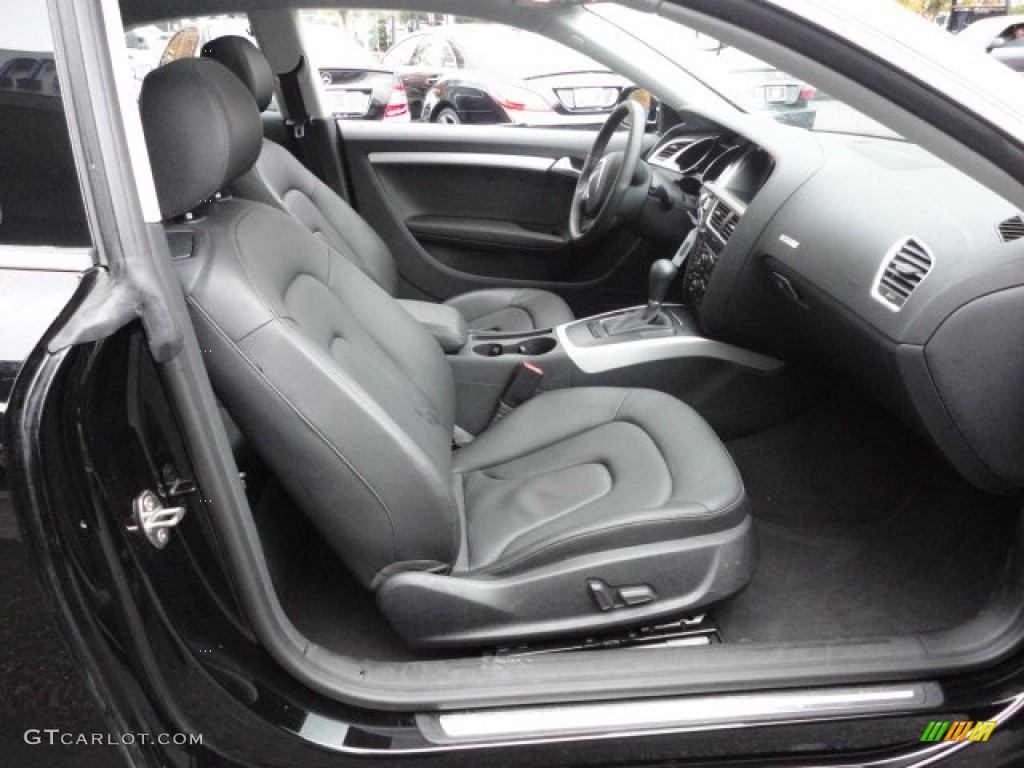 Black Interior 2010 Audi A5 2.0T quattro Coupe Photo #56587200