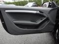 2010 Audi A5 Black Interior Door Panel Photo