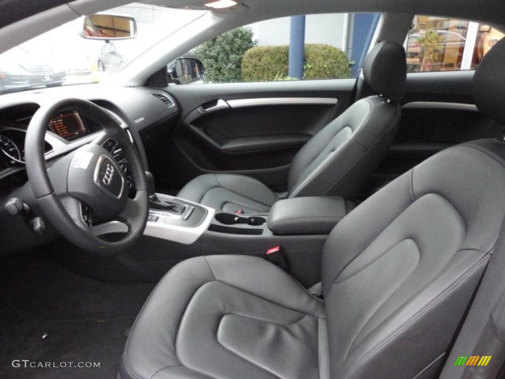 Black Interior 2010 Audi A5 2.0T quattro Coupe Photo #56587284