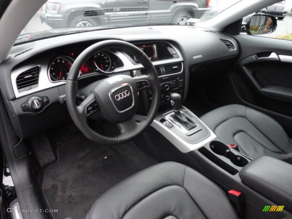 Black Interior 2010 Audi A5 2.0T quattro Coupe Photo #56587290