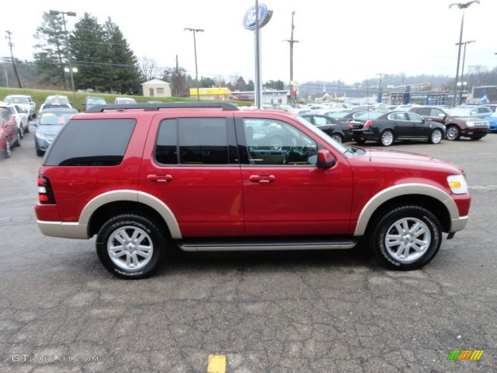 Sangria Red Metallic 2010 Ford Explorer Eddie Bauer 4x4 Exterior Photo #56587494