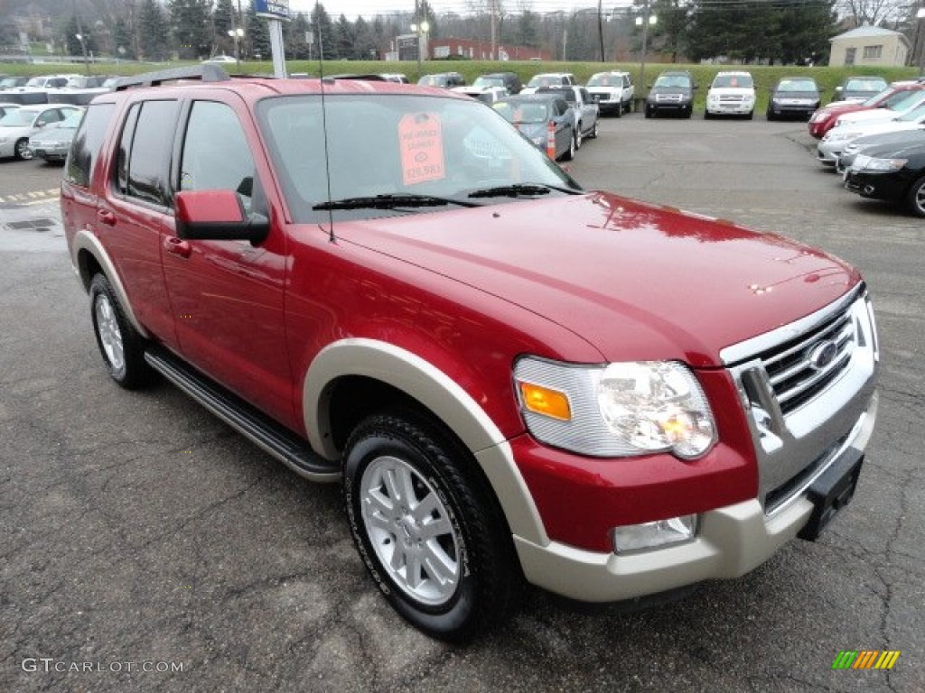 Sangria Red Metallic 2010 Ford Explorer Eddie Bauer 4x4 Exterior Photo #56587503