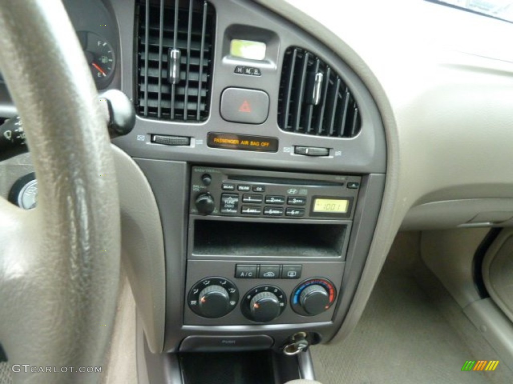 2006 Elantra GLS Sedan - Moonlit Dark Blue / Beige photo #18