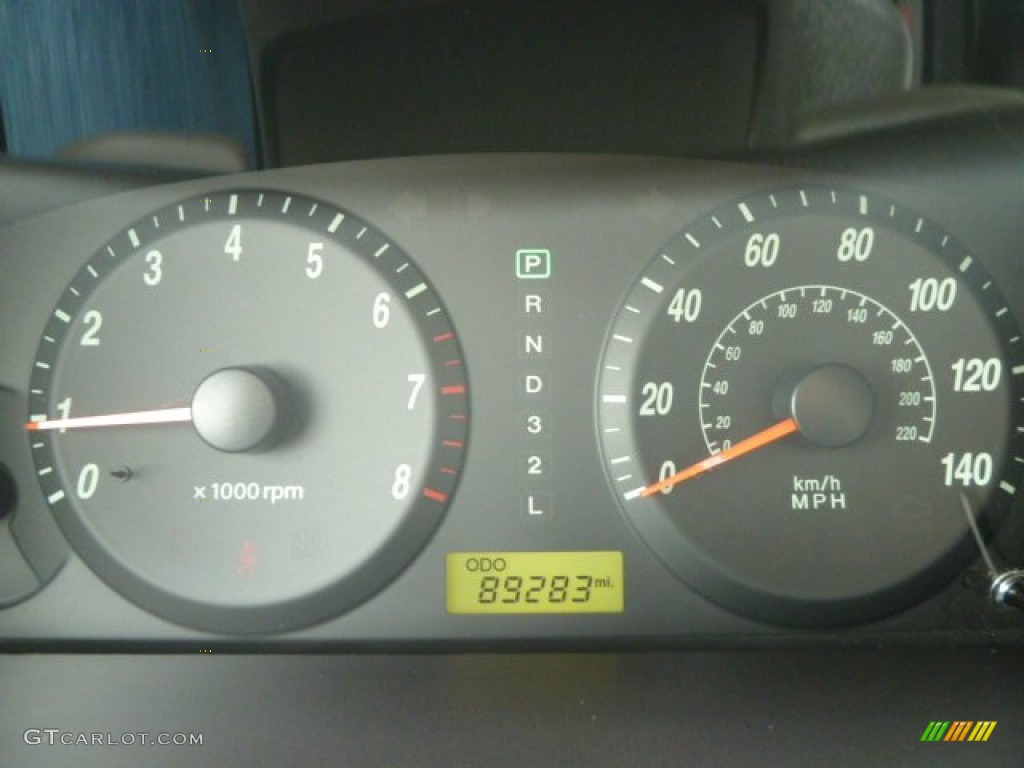 2006 Elantra GLS Sedan - Moonlit Dark Blue / Beige photo #19