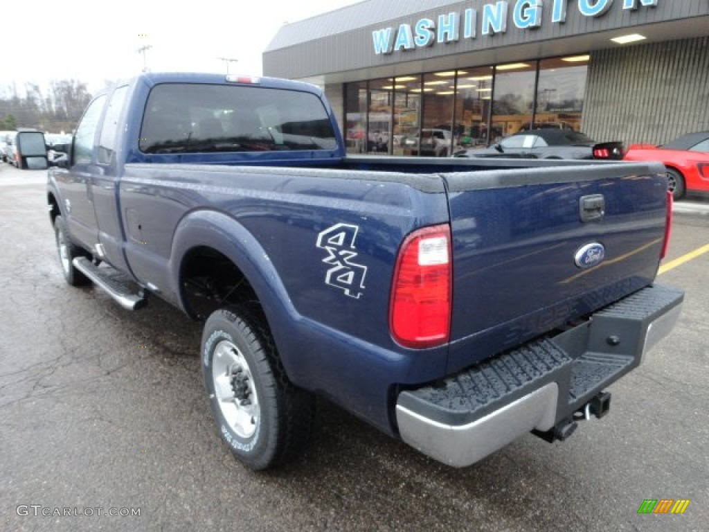 2012 F350 Super Duty XLT SuperCab 4x4 - Dark Blue Pearl Metallic / Steel photo #2