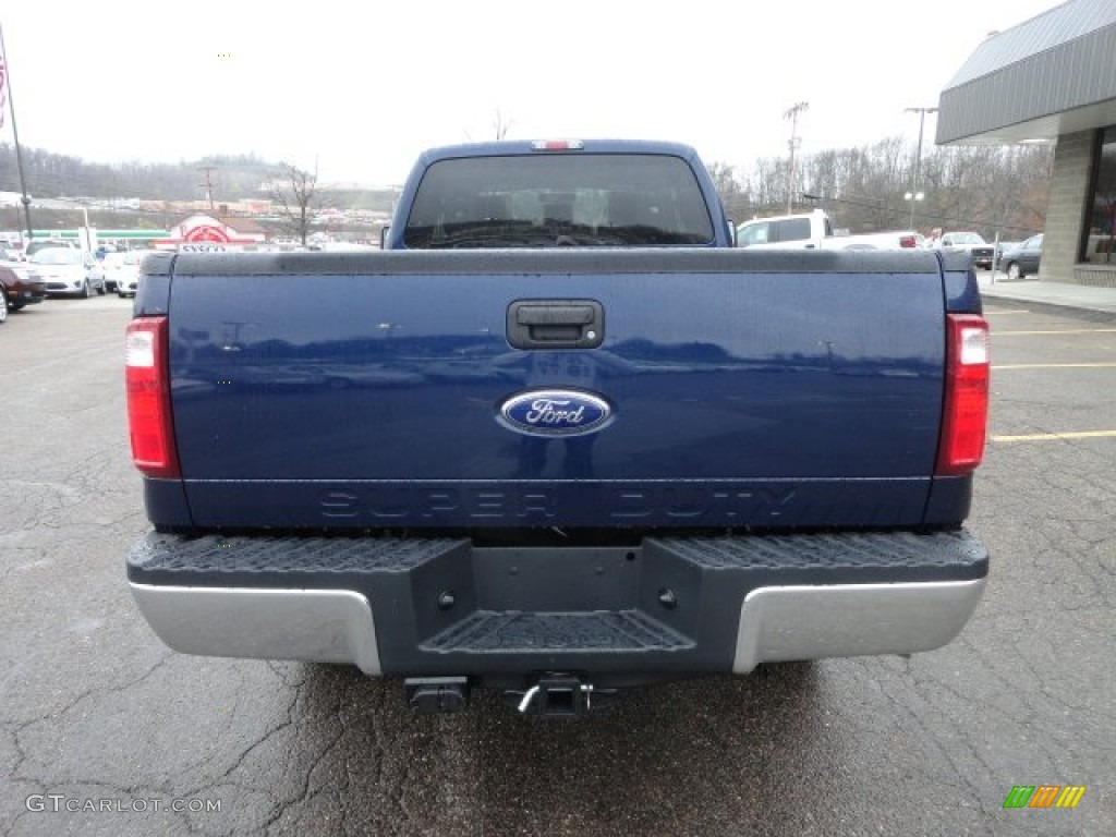2012 F350 Super Duty XLT SuperCab 4x4 - Dark Blue Pearl Metallic / Steel photo #3