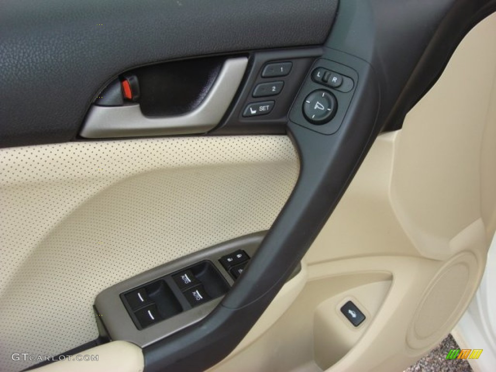 2010 Acura TSX Sedan Parchment Door Panel Photo #56588208