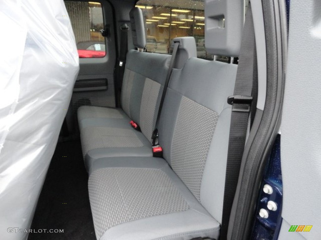 2012 F350 Super Duty XLT SuperCab 4x4 - Dark Blue Pearl Metallic / Steel photo #11