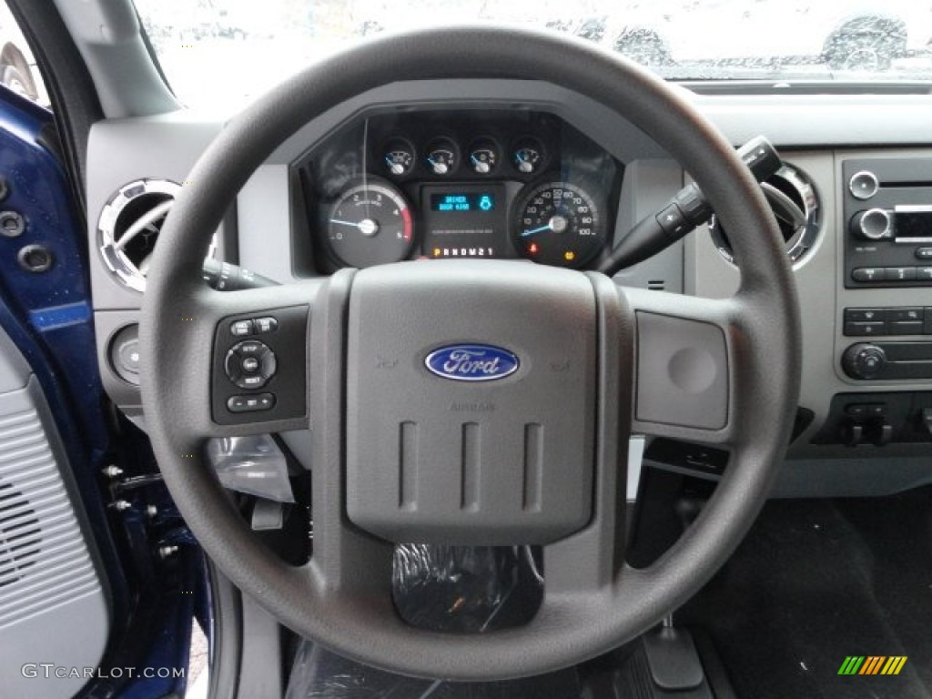 2012 Ford F350 Super Duty XLT SuperCab 4x4 Steel Steering Wheel Photo #56588295