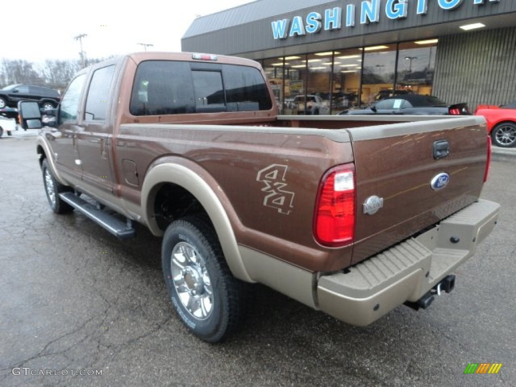 2012 F350 Super Duty King Ranch Crew Cab 4x4 - Golden Bronze Metallic / Chaparral Leather photo #2