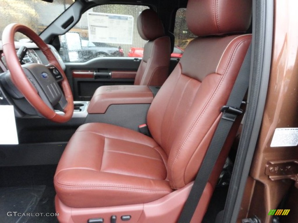 Chaparral Leather Interior 2012 Ford F350 Super Duty King Ranch Crew Cab 4x4 Photo #56589123