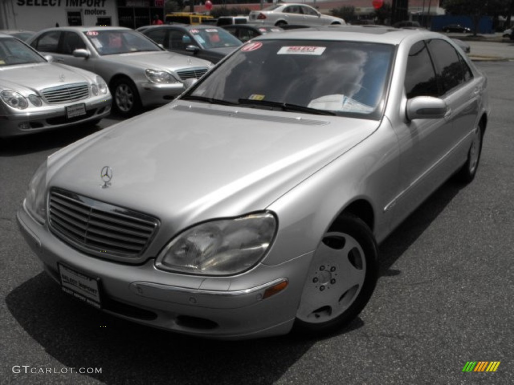 2001 S 600 Sedan - Brilliant Silver Metallic / Charcoal photo #1