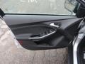 Charcoal Black Leather 2012 Ford Focus Titanium Sedan Door Panel