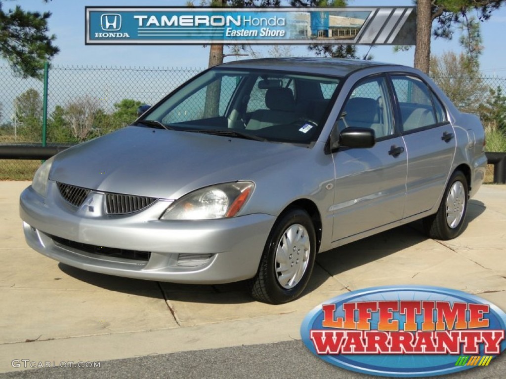 2004 Lancer ES - Cool Silver Metallic / Gray photo #1