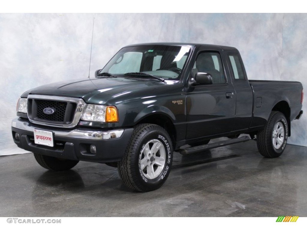 2005 Ranger XLT SuperCab 4x4 - Green / Medium Dark Flint photo #1