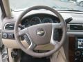 Light Cashmere/Dark Cashmere 2012 Chevrolet Suburban LTZ Steering Wheel