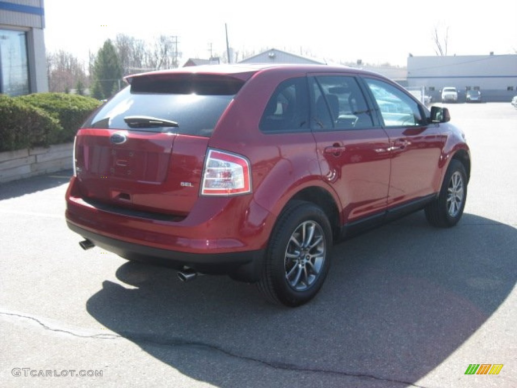 2008 Edge SEL - Redfire Metallic / Charcoal photo #7