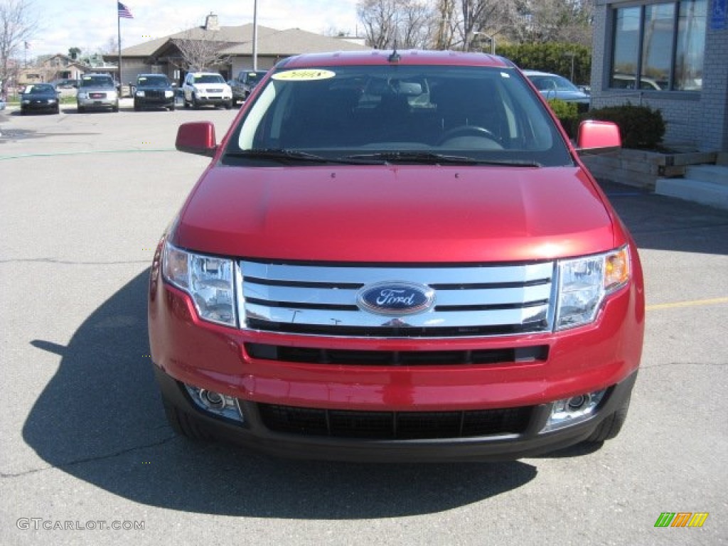 2008 Edge SEL - Redfire Metallic / Charcoal photo #11