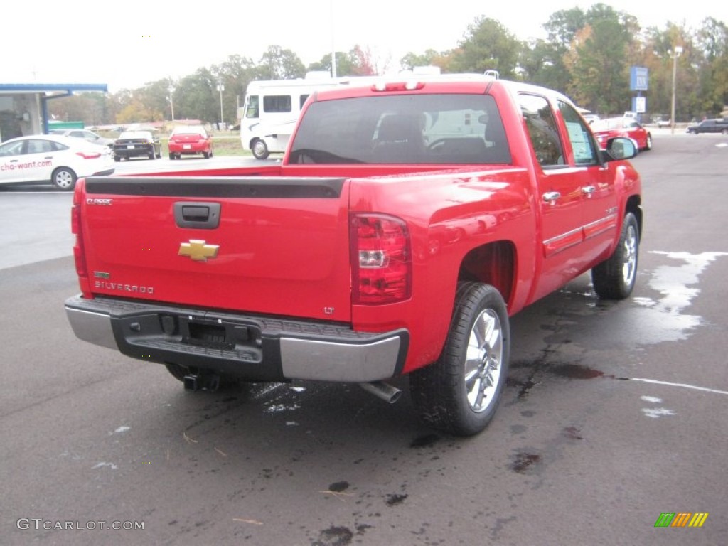 2012 Silverado 1500 LT Crew Cab - Victory Red / Light Titanium/Dark Titanium photo #5