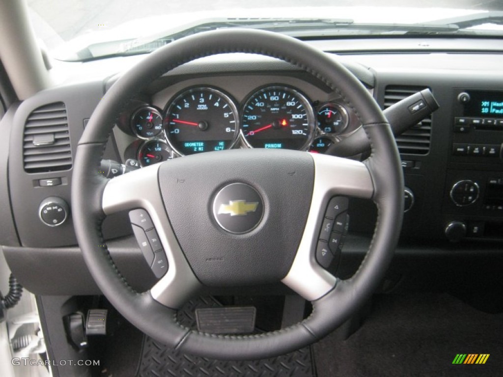 2012 Silverado 1500 LT Crew Cab 4x4 - White Diamond Tricoat / Ebony photo #10