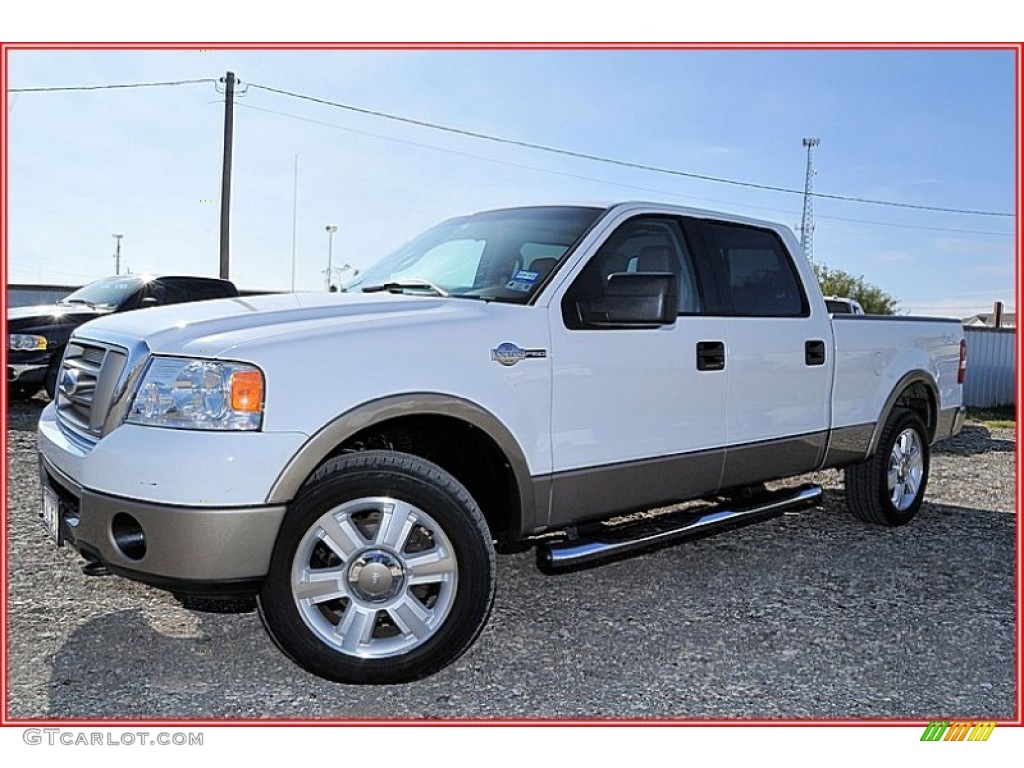 2006 F150 King Ranch SuperCrew 4x4 - Oxford White / Castano Brown Leather photo #1